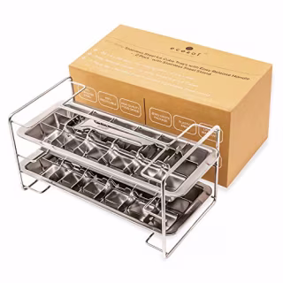 Ecozoi Stainless-Steel Two-Pack with Easy-Release Handle