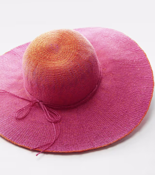 Natural Fiber Bow Hat