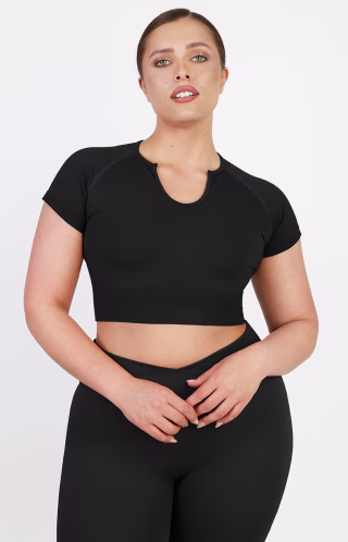 PowerConceal(TM) Seamless Short Sleeve Top