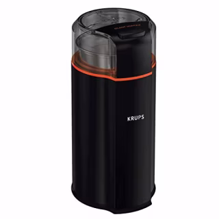 KRUPS Silent Vortex Electric Grinder for Spice, Dry Herbs and Coffee, 12-Cups, Black