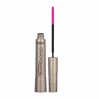 L'Or?al Paris Makeup Telescopic Original Lengthening Mascara, Blackest Black, 0.27 Fl Oz (1 Count)