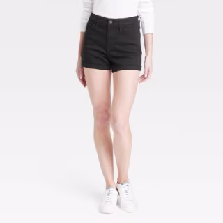 Women's High-Rise Midi Jean Shorts