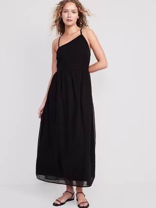 Fit & Flare One-Shoulder Maxi Dress for Women