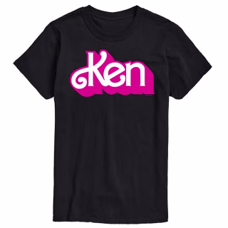 Big & Tall Barbie(R) Ken Logo Graphic Tee