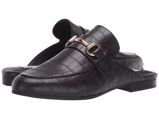Steve Madden Kandi Slip-On Mule (Black Croco) Women's Shoes