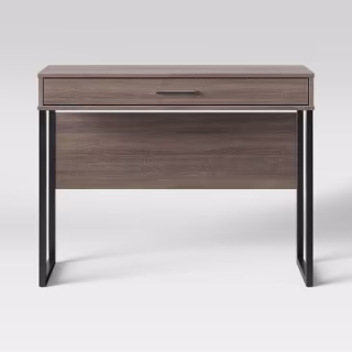 Mixed Material Writing Desk Gray - Room Essentials(TM)