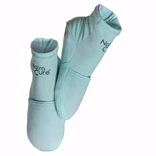 NatraCure Cold Therapy Socks - Reusable Gel Ice Frozen Slippers for Feet, Heels, Swelling, Edema, Arch, Chemotherapy, Arthritis, Neuropathy, Plantar Fasciitis, Post Partum Foot, - Size: Small/Medium