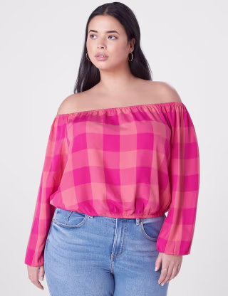 Classic Crop Off-The-Shoulder Top