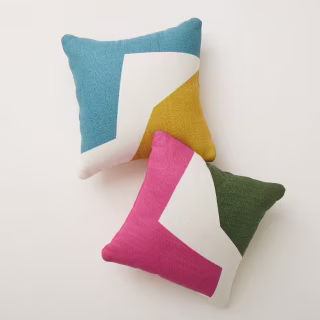Corner Colorblock Indoor/Outdoor Pillow