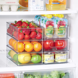 Stackable See-Through Kitchen Organizers - Set Of 6 (Set of 6)