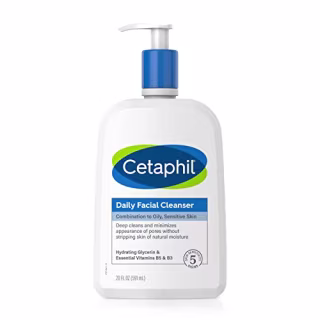 Cetaphil Face Wash, Daily Facial Cleanser for Sensitive, Combination to Oily Skin, NEW 20 oz, Gentle Foaming, Soap Free, Hypoallergenic