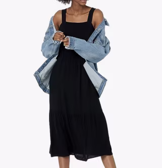 Tiered Fit and Flare Dress