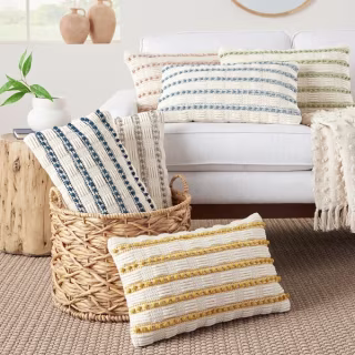 Life Styles Woven Textured Throw Pillow
