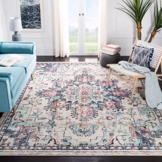 Madison Diederike Boho Medallion Distressed Rug