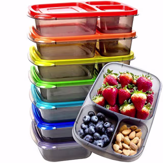 Youngever 7-Pack Bento Lunch Box Containers