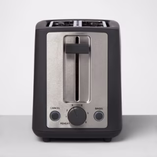 2 Slice Extra Wide Slot Stainless Steel Toaster - Made By Design(TM)