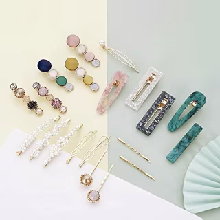 Mehayi Resin Hair Clips (Set of 20)