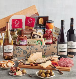 Deluxe Antipasto Assortment with Wine