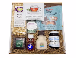 Maine Gluten Free Box - Blueberry Jam, Honey, Salted Caramels and more - Great gift for Mothers Day or Christmas