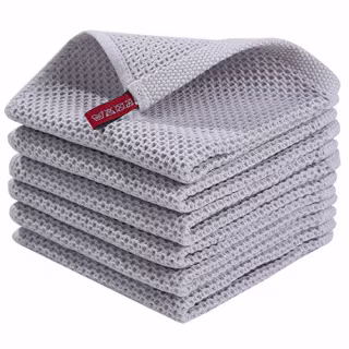 Homaxy 100% Cotton Waffle Weave Kitchen Dish Cloths