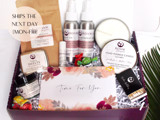Self Care Box For Women, Organic Spa Gift Set, Friendship Gift, Thinking of You Gift, Send a Gift Spa Set (T48SB)