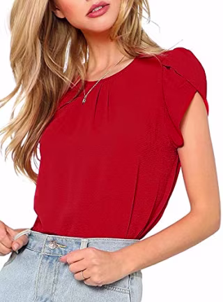 Milumia Women's Keyhole Back Blouse