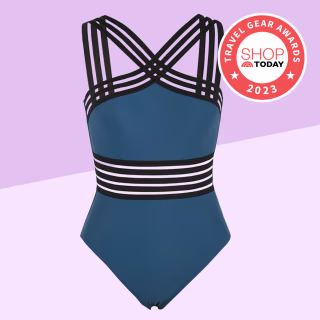 Crossover One-Piece Swimsuit