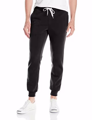 Southpole Men Active Basic Jogger Fleece Pants, Black New, M