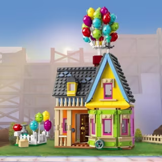 LEGO Disney and Pixar 'Up' House 43217 Disney 100 Anniversary Celebration Building Toy Set for Kids and Movie Fans Ages 9+, A Fun Gift for Anyone who Loves Disney
