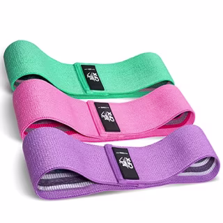 CFX Resistance Bands Set, Exercise Bands with Non-Slip Design for Hips & Glutes, 3 Levels Workout Bands for Women and Men, Booty Bands for Home Fitness, Yoga, Pilates
