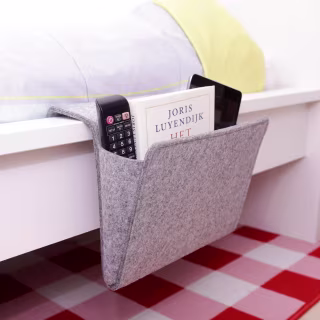 Kikkerland Bedside Felt Caddy Pocket