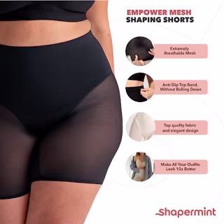 Shapermint Essentials Everyday Empower Mesh Shaper Shorts