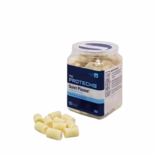 Flents Foam Ear Plugs, 50 Pair for Sleeping, Snoring, Loud Noise, Traveling, Concerts, Construction, & Studying, Contour to Ears, NRR 29, Beige, Made in the USA
