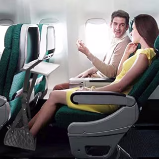 Airplane Footrest - Travel Foot Rest (Thickened Memory Foam), Airplane Travel Accessories, No Clashing Foot Hammock & Portable Plane Leg Rest, Provides Relaxation and Comfortable for Long Flight