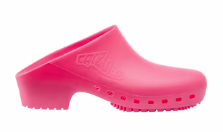 CALZURO Green Classic Autoclavable Clogs Without Holes, Made in Italy, Non Slip, Eco Friendly, Rubber Nursing Shoes, Great for Gardening, Food Service, Cruelty Free- 37/38 US Women's 8.0-8.5