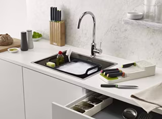 Joseph Joseph DrawerStore Compact 2-Tier Knife Organizer