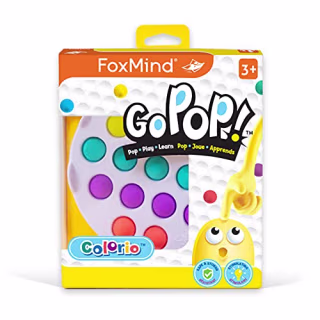 Foxmind Go Pop! Colorio - Ages 3+ Push Pop Bubble Popping Sensory Pop It Fidget Toy - Autism ADHD Special Needs Stress Reliever, Squeeze Relax Activity