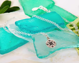 EFYTAL Graduation Gifts for Her, Sterling Silver Compass Necklace on Enjoy The Journey Card, New Grad Gift, Jewelry for Travel or Long Distance For Women