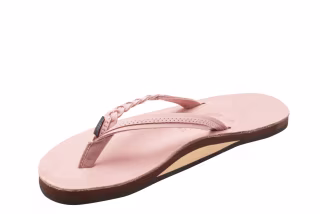 Braidy Rainbow Leather Sandals