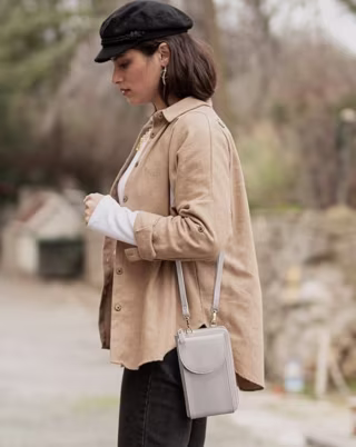 Leather RFID Blocking Crossbody