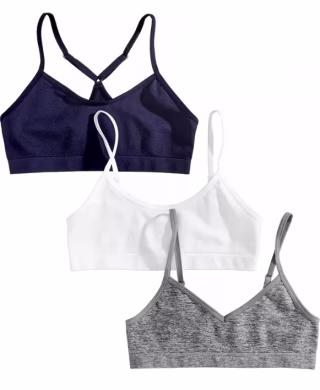 Seamless Crop Bras (Set of 3)