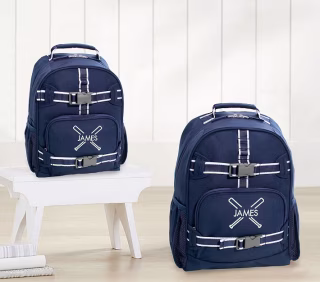 Mackenzie Navy Solid Backpacks
