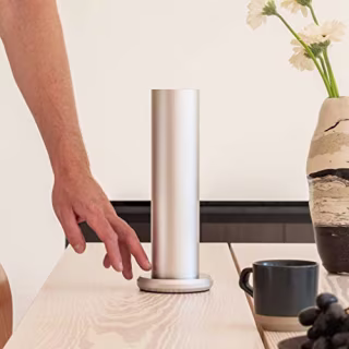 AromaTech AroMini BT Bluetooth Essential Oil Diffuser for Aromatherapy Oils, Nebulizing Diffusion System, Fragrance Diffuser, Cold-Air Diffusion Scent Machine for Spa, Home, Office (Silver)