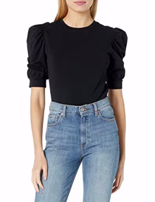 The Drop Mariko Puff-Sleeve Top