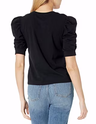 The Drop Mariko Puff-Sleeve Top