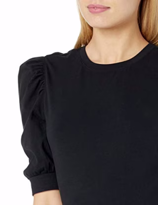 The Drop Mariko Puff-Sleeve Top