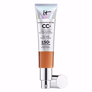 IT Cosmetics Your Skin But Better CC+ Cream, Rich (W) - Color Correcting Cream, Full-Coverage Foundation, Anti-Aging Serum & SPF 50+ Sunscreen - Natural Finish - 1.08 fl oz