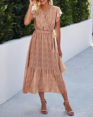BTFBM Boho Wrap Dress