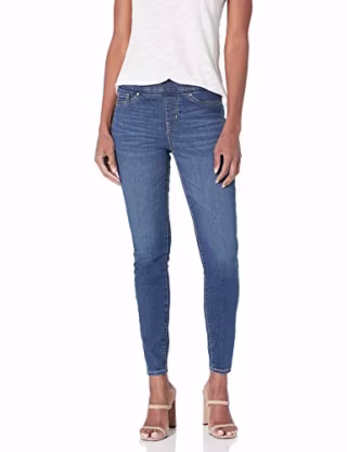 Signature by Levi Strauss & Co. Gold Label Women's Totally Shaping Pull-on Skinny Jeans (Available in Plus Size), Sun Worshipper Signature, 6 Medium