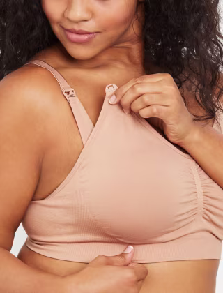 Plus Size Seamless Clip Down Maternity and Nursing Bra